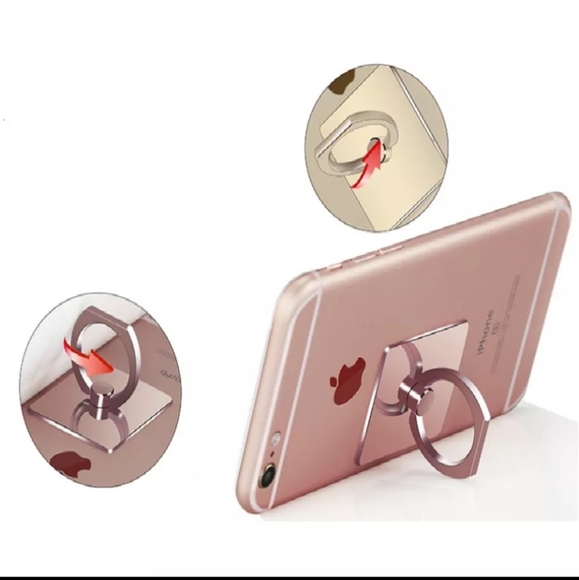 2 x 10 New Finger Ring Mobile Phone. Color Red, Rose - Picture 7 of 8